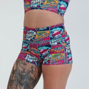 Constantly Varied Gear CVG Women's 2.5" Athletic Workout Shorts Knockout Print